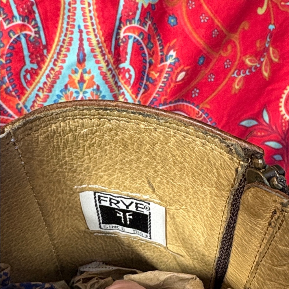 Frye Rich Congac Leather Riding Boots - Picture 7 of 16